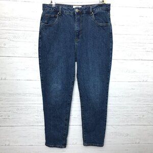 Cotton On Women's Mom Jeans Stretch Straight Leg size 12 length 28"